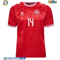 Maglie da calcio Danimarca Mikkel Damsgaard #14 Prima Maglia Europei 2024 Manica Corta